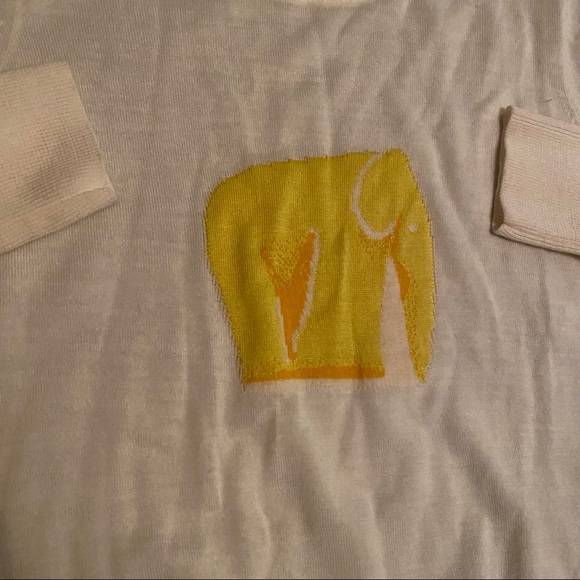 Loewe Cream Elephant 100% Merino Wool Sweater - Picture 2 of 4